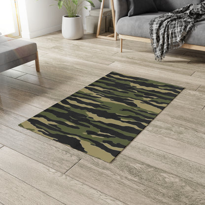 Tiger Stripe Camouflage: Military Style - Dobby Rug