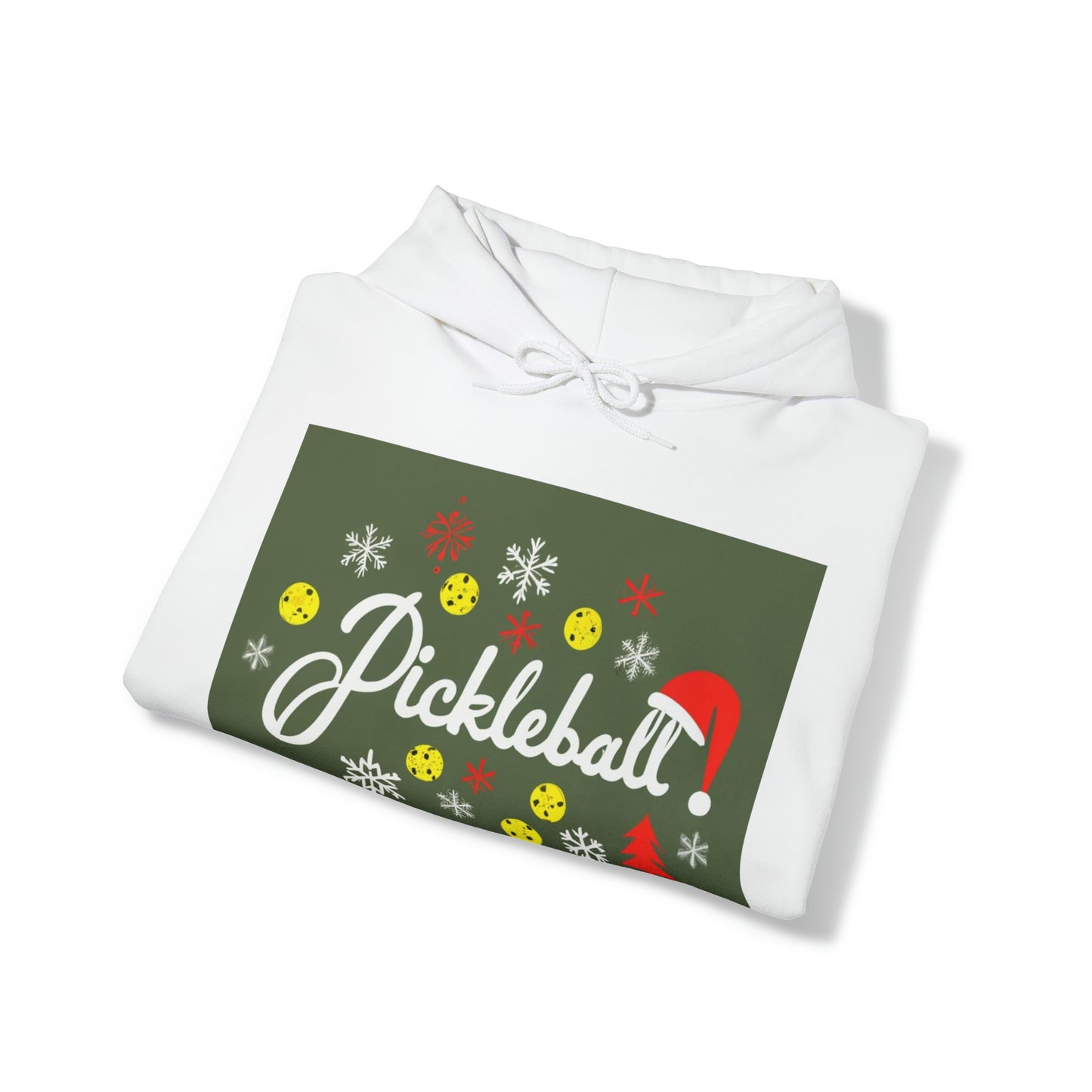 Día del Pickleball - Juego de pelota deportiva - Navidad navideña - Sudadera con capucha Unisex Heavy Blend™ 