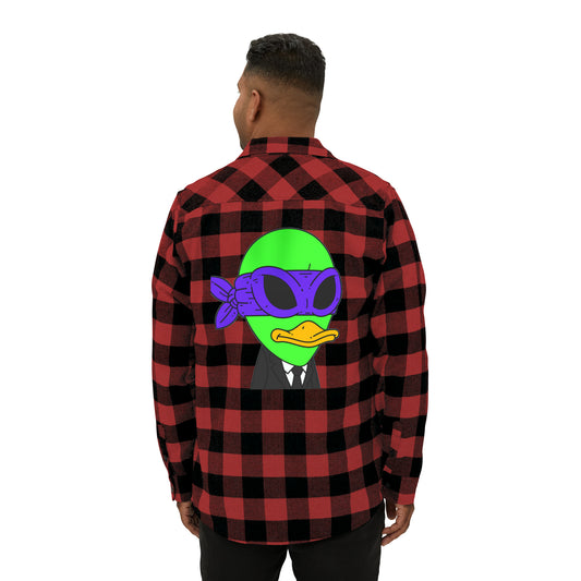 Alien Space Galactic Visitor 751 - Unisex Flannel Shirt