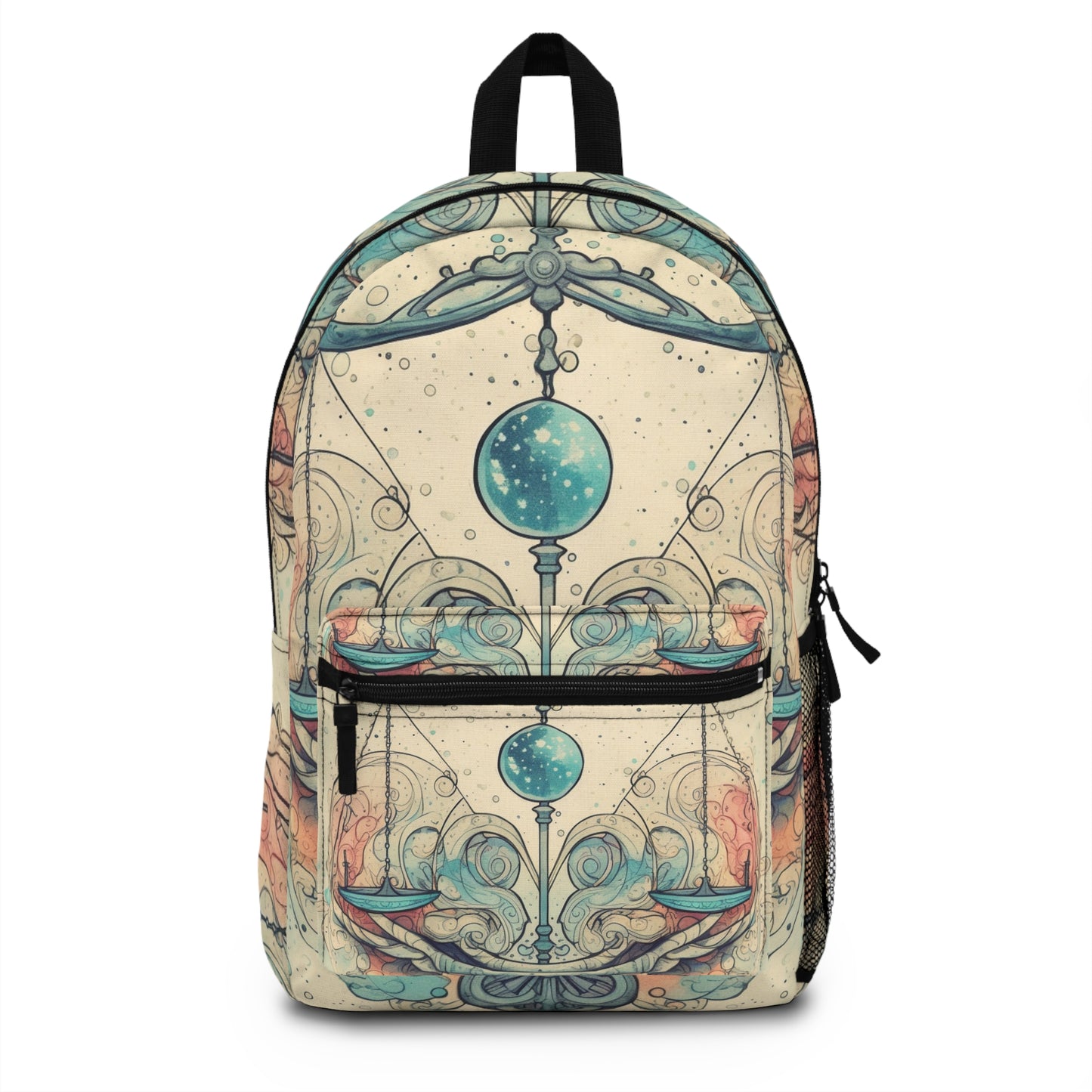 Libra Zodiac - Astrology Sign Street Art Equilibrium in Pastels - Backpack