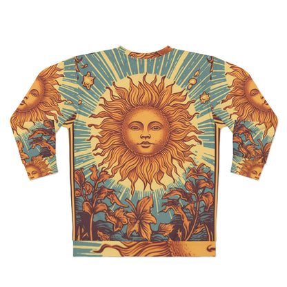 Carta del Tarot del Sol Símbolo de crecimiento, vida y resplandor - Sudadera unisex (AOP) 