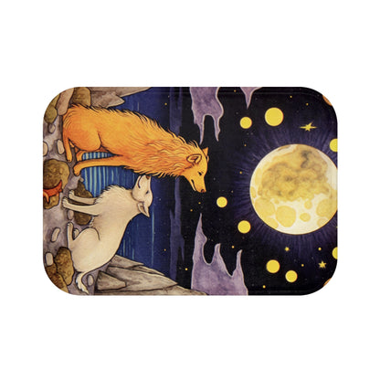 Arte de la carta del Tarot de la Luna - Abraza tu intuición y tus sueños - Alfombra de baño