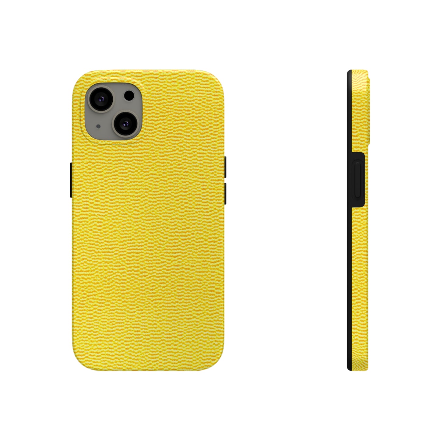 Sunshine Yellow Lemon: Denim-Inspired, Cheerful Fabric - Tough Phone Cases