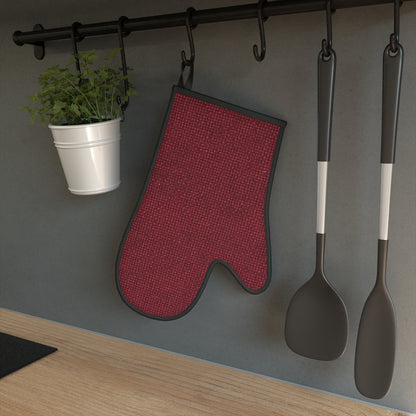 Seamless Texture - Maroon/Burgundy Denim-Inspired Fabric - Oven Glove