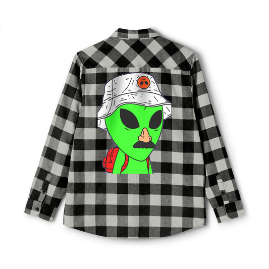 Alien Traveller Galactic Space - Unisex Flannel Shirt