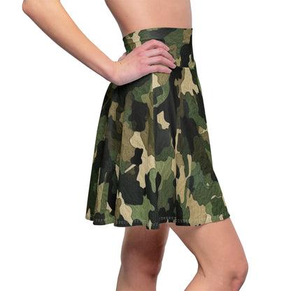 Classic Camo | Camouflage Wrap | Traditional Camo - Women's Skater Skirt (AOP)