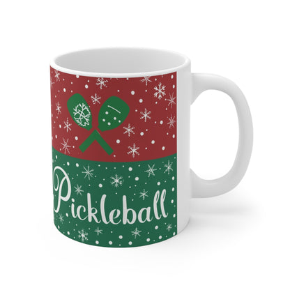 Pickleball Winter - Especial de Navidad - Taza de cerámica 11oz