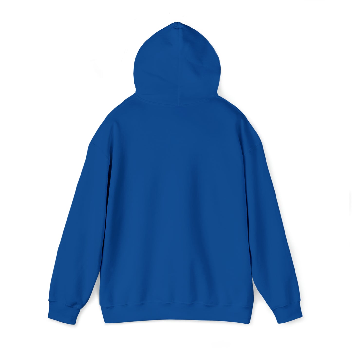 Blue Santa Chenille Patch - Chritmas Hoiday Design - Unisex Heavy Blend™ Hooded Sweatshirt