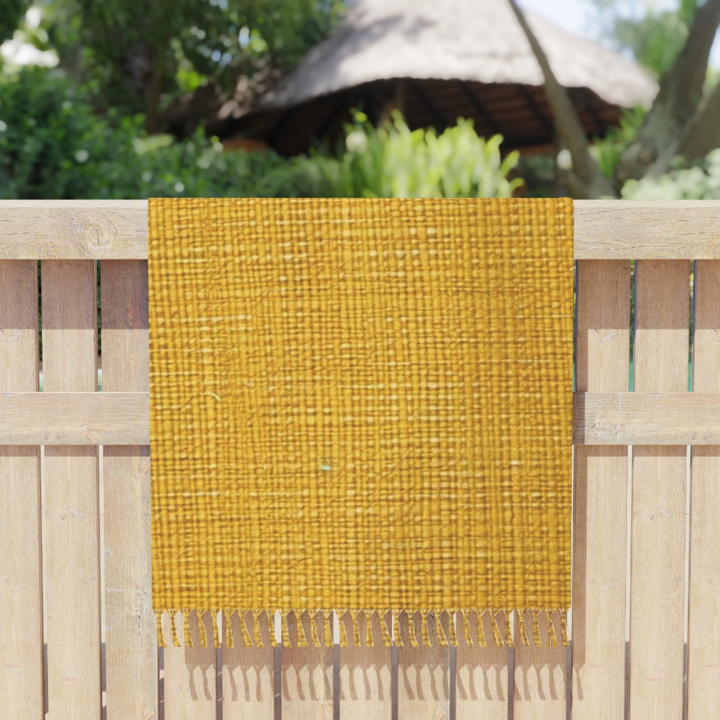 Radiant Sunny Yellow: デニムにインスパイアされたサマーファブリック - Boho Beach Cloth 