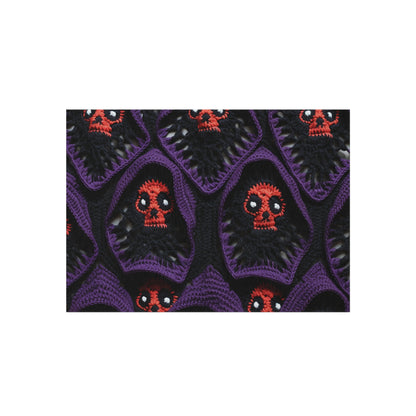 Grim Reaper Crochet Halloween Fright Scare Ghoul Fantasy Horror - Outdoor Rug