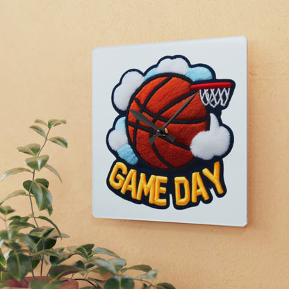 Basketball Game Day - Acrylic Wall Clock