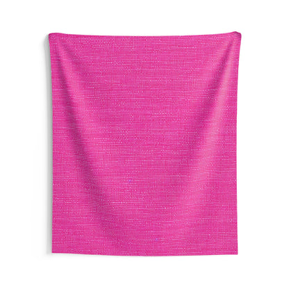 Hot Neon Pink Doll Like: Denim-Inspired, Bold & Bright Fabric - Indoor Wall Tapestries