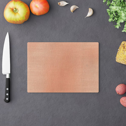 Soft Pink-Orange Peach: Denim-Inspired, Lush Fabric - Cutting Board