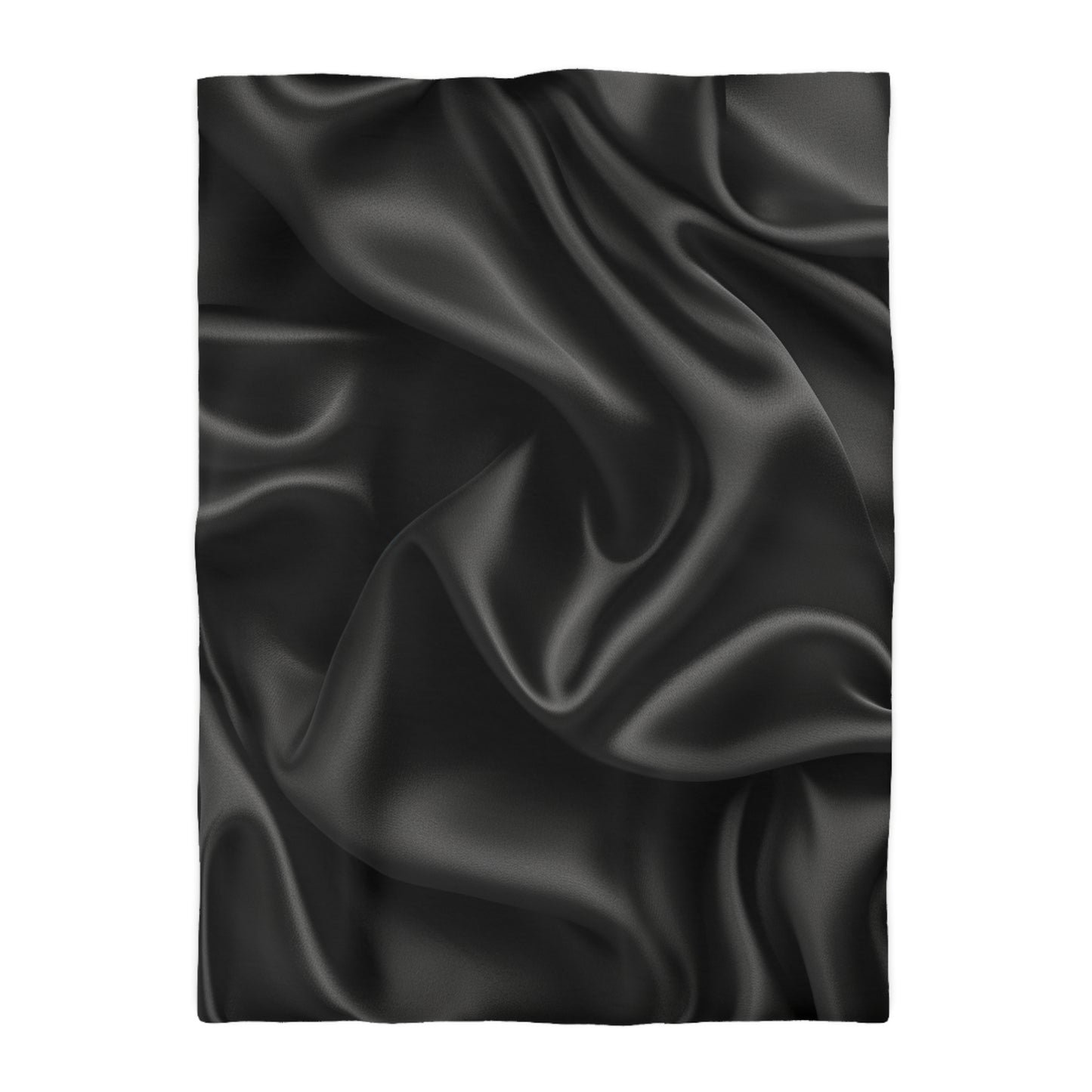 Black Silk, Microfiber Duvet Cover