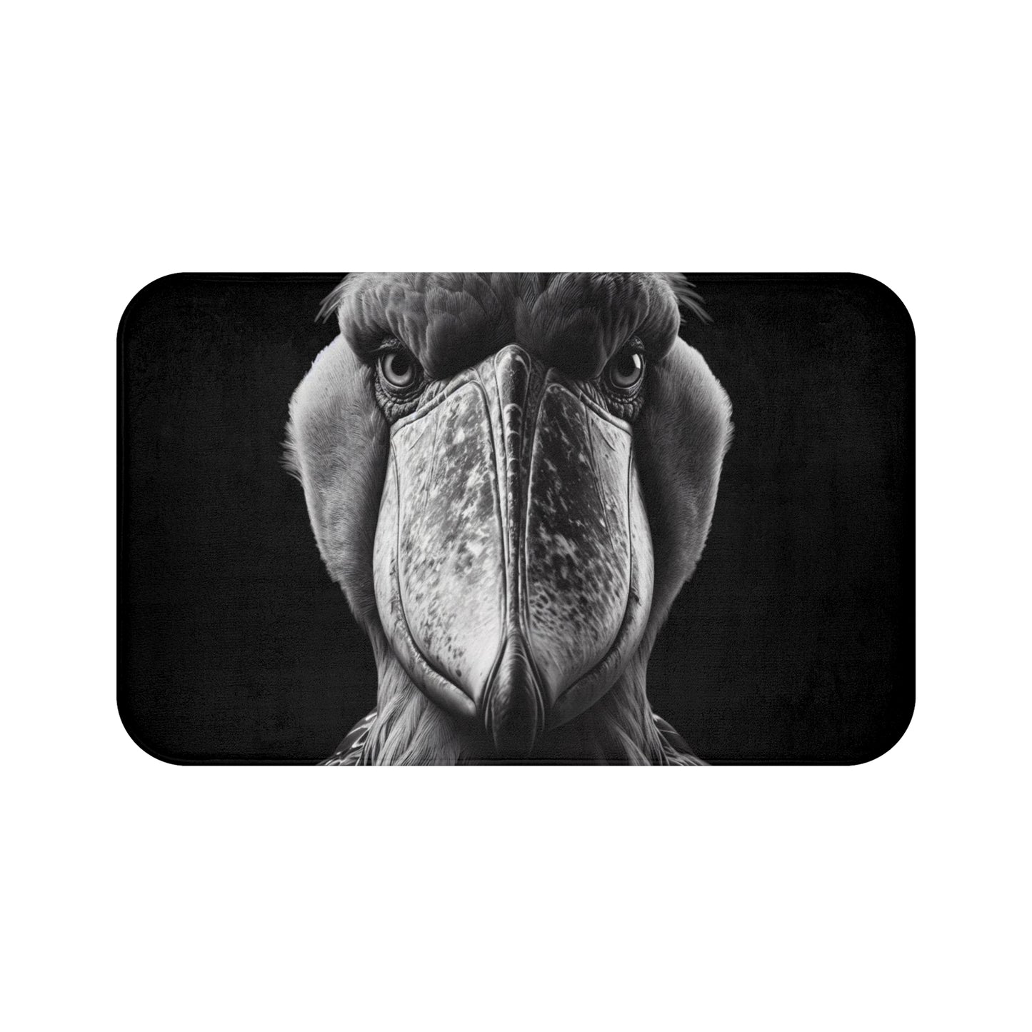 Shoebill Bird, Bird Watch Gift. Bath Mat