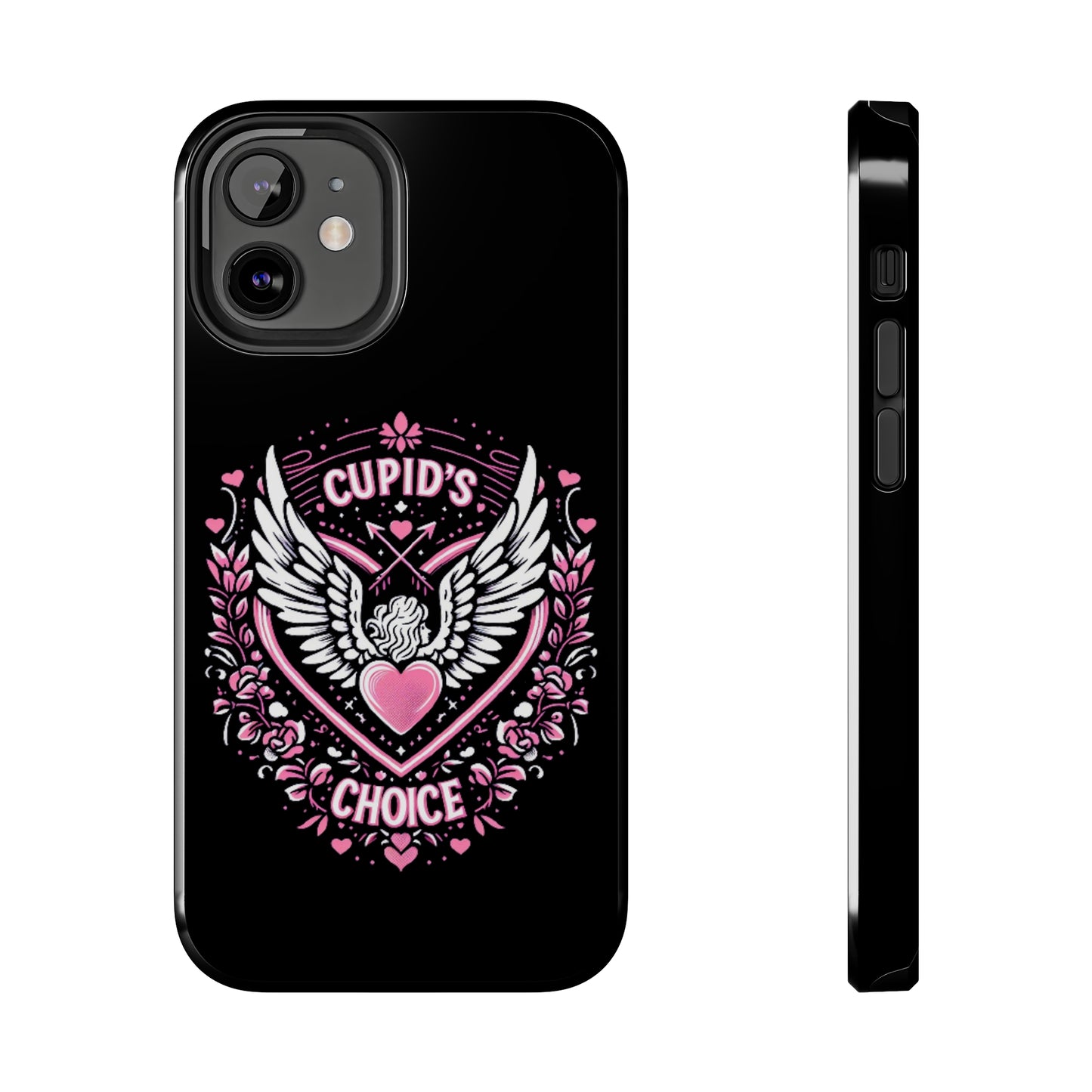 Cupidos Choice Crest con corazón y alas - Amor y romance con temática de San Valentín - Fundas resistentes para teléfonos