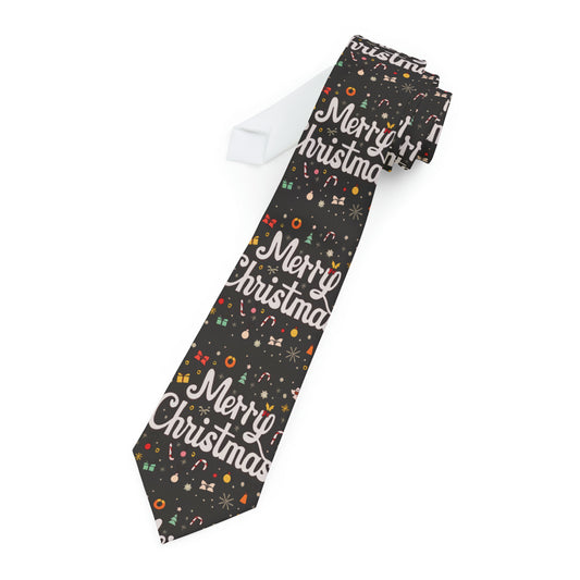 Merry Christmas Retro - Necktie