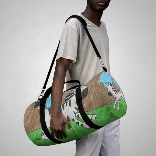 Zebra Graphic Hipster Zebra Animal Duffel Bag