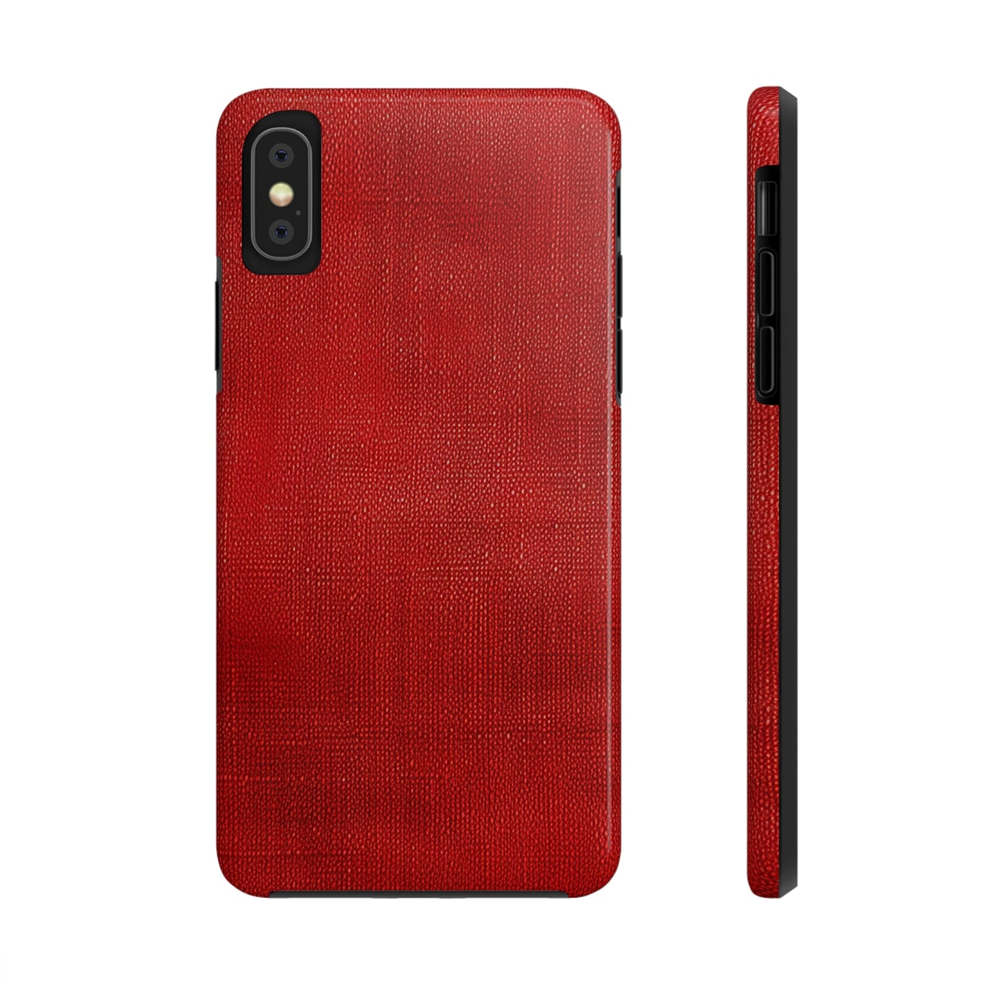 Juicy Red Berry Blast: Denim Fabric Inspired Design - Tough Phone Cases