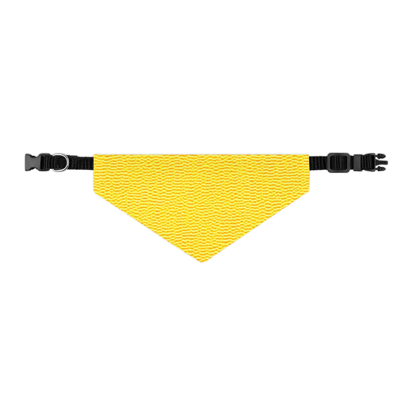 Sunshine Yellow Lemon: Denim-Inspired, Cheerful Fabric - Dog & Pet Bandana Collar