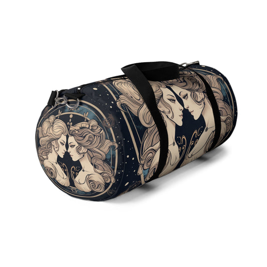 Duality of Gemini - Expressive Twins Zodiac Astrology - Duffel Bag