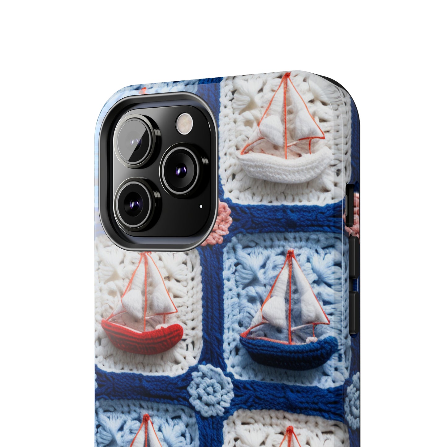 Crochet Boat Ship Sea Vessel Ocean Beach Travel Yacht Design - Tough Phone Cases