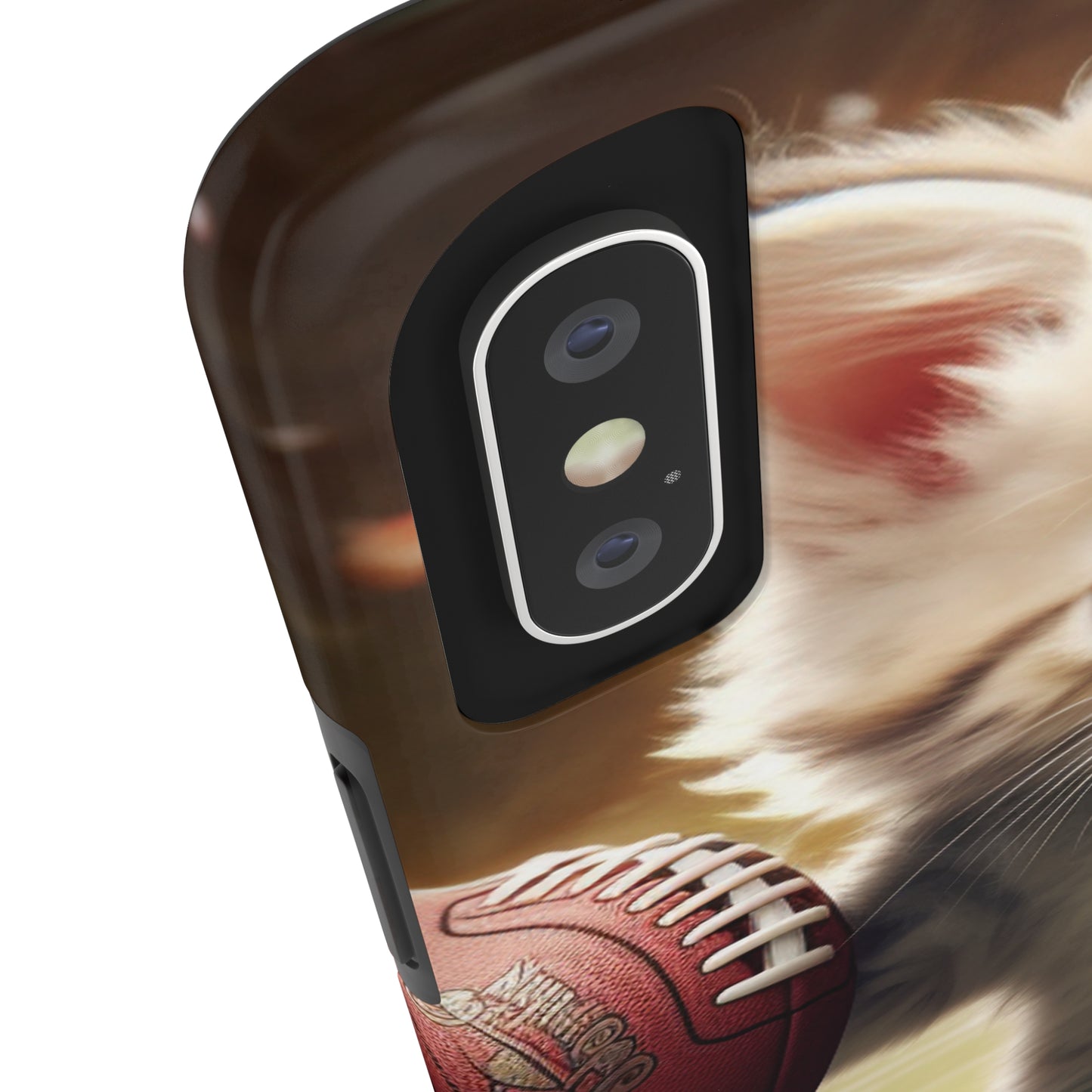 Football Kitty Fantasy: Feline Cat American Sport Quarterback - Tough Phone Cases