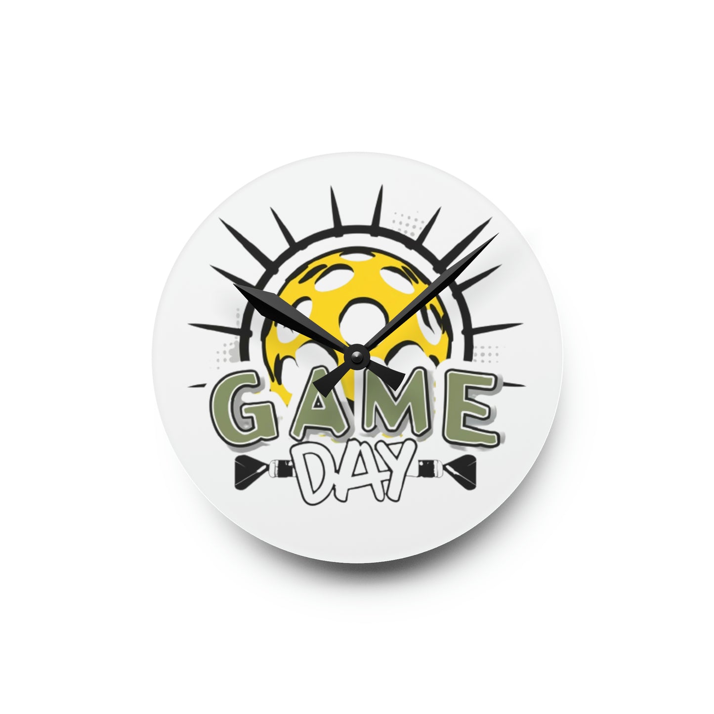 Pickleball Game Day Sport - Acrylic Wall Clock