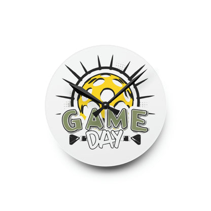 Pickleball Game Day Sport - Acrylic Wall Clock