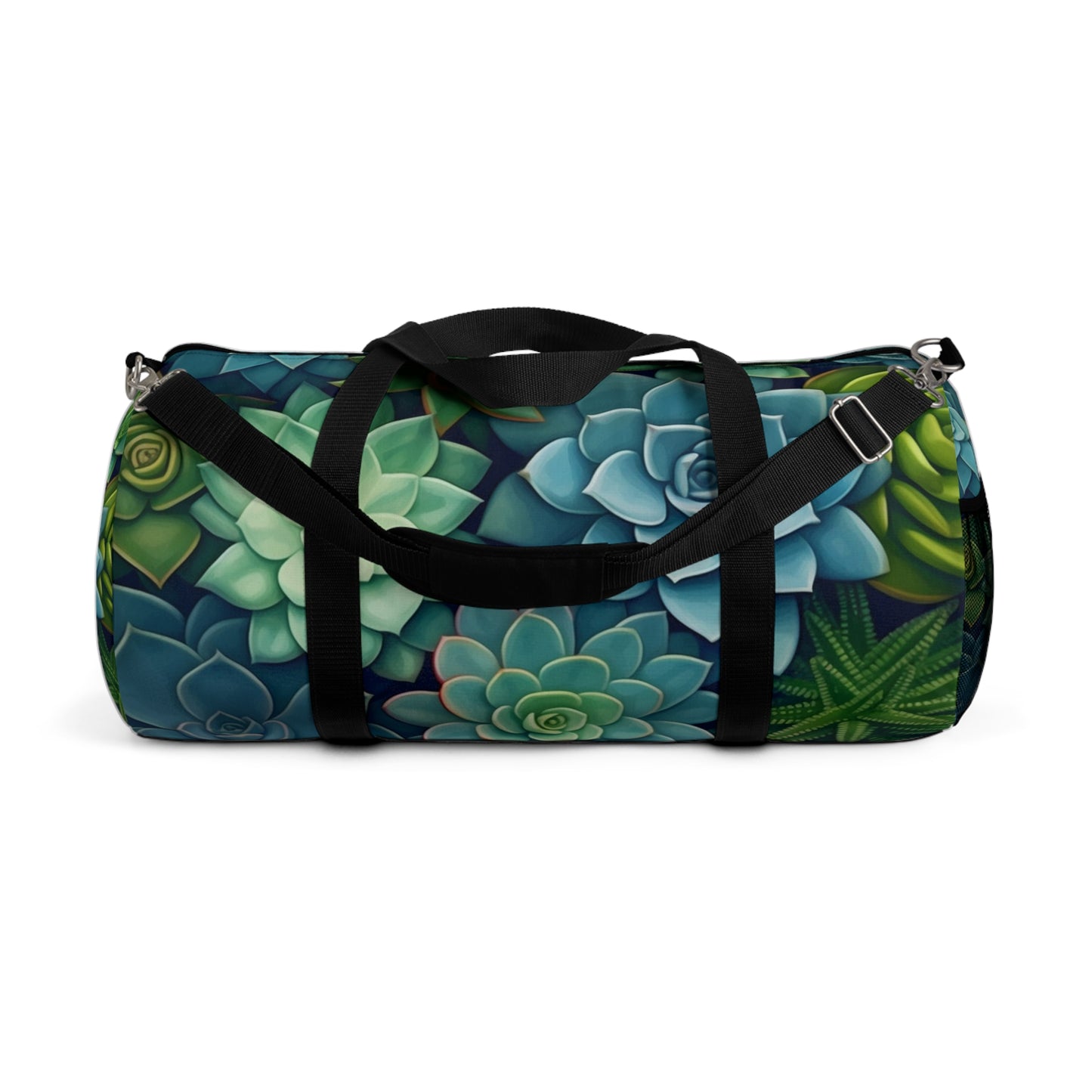 Minimalist Succulent Array - Vibrant Botanical Pattern Duffel Bag