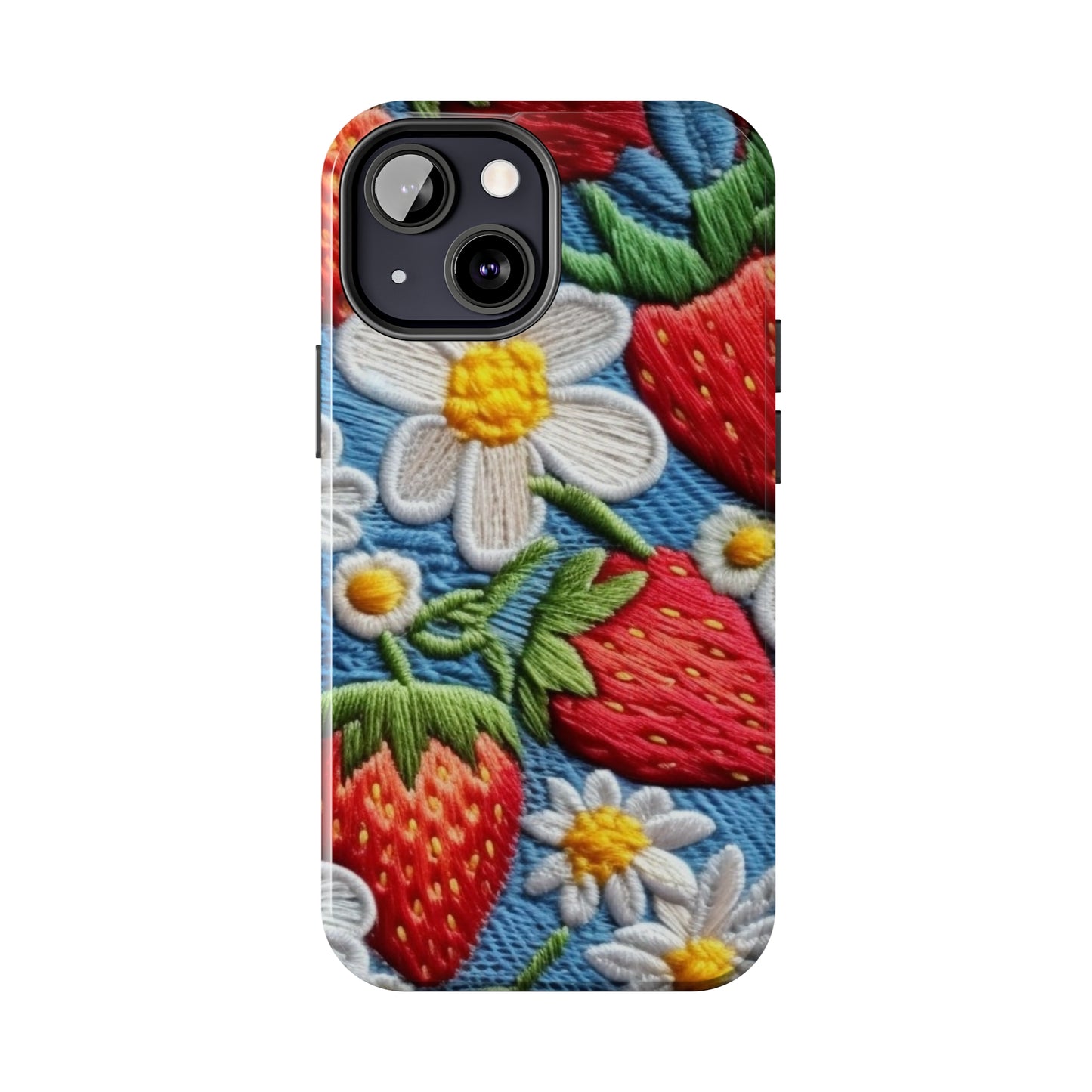 Orchard Berries: Juicy Sweetness from Nature's Garden - Fresh Strawberry Elegance - Tough Phone Cases