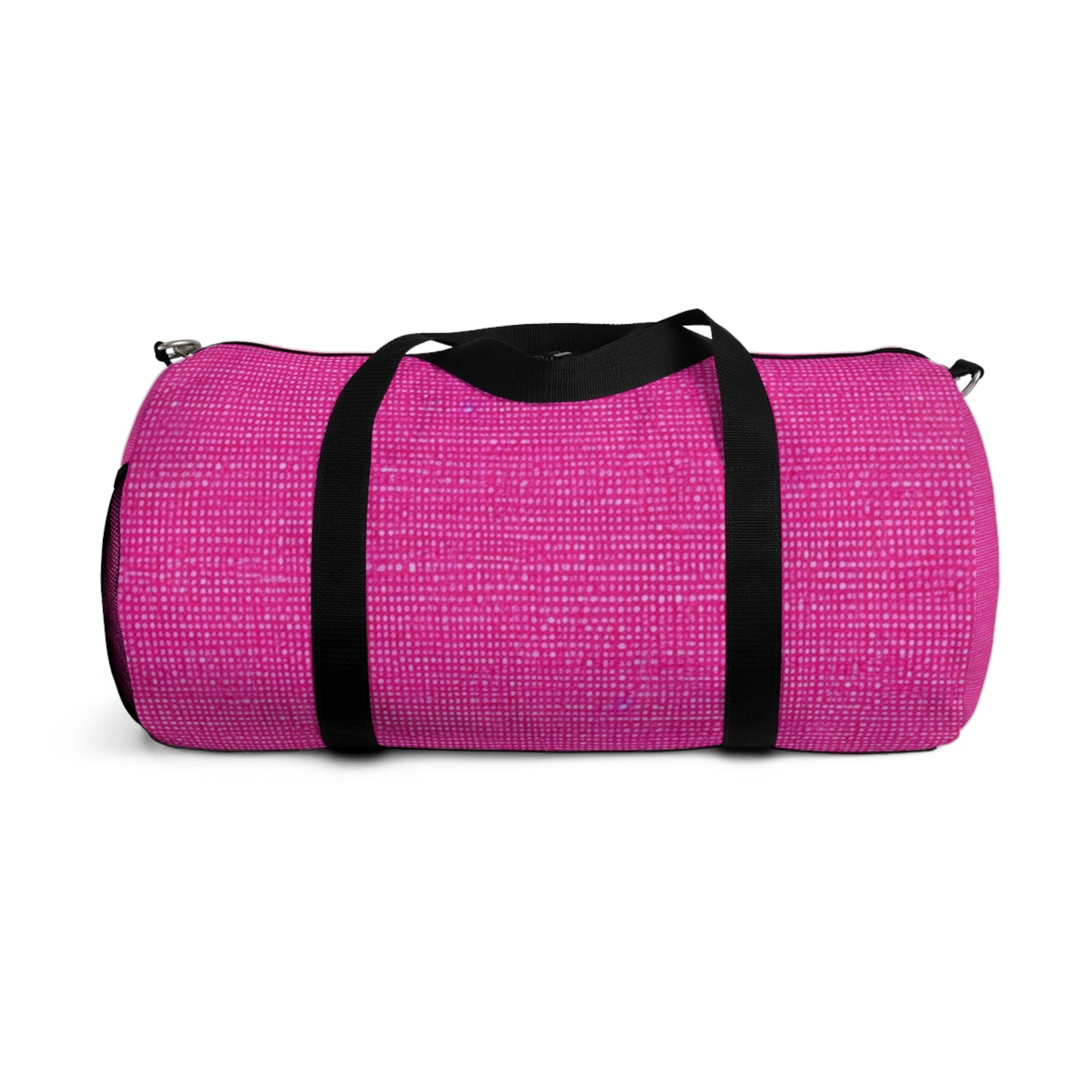 Hot Neon Pink Doll Like: Denim-Inspired, Bold & Bright Fabric - Duffel Bag