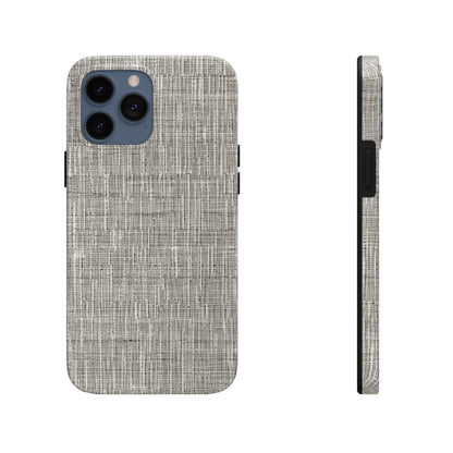 Silver Grey: Denim-Inspired, Contemporary Fabric Design - Tough Phone Cases