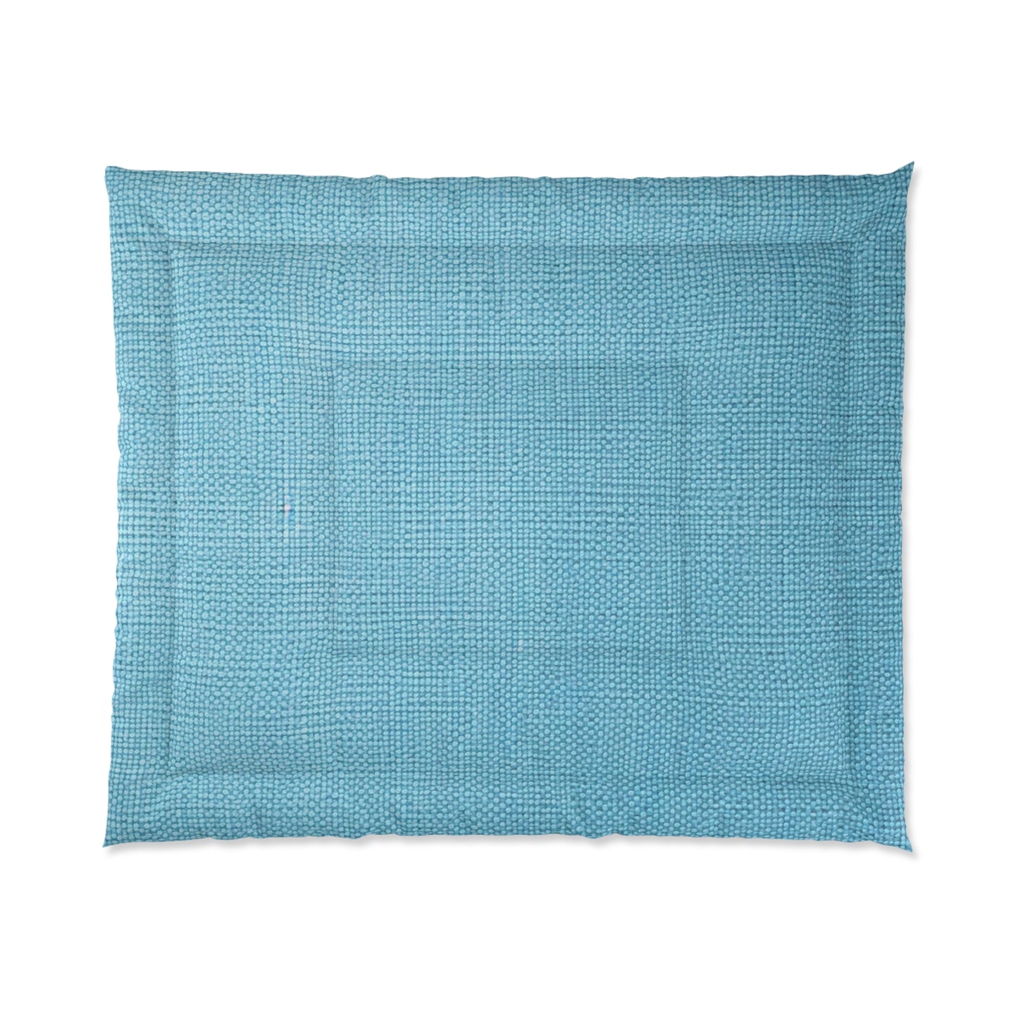 Bright Aqua Teal: Denim-Inspired Refreshing Blue Summer Fabric - Comforter