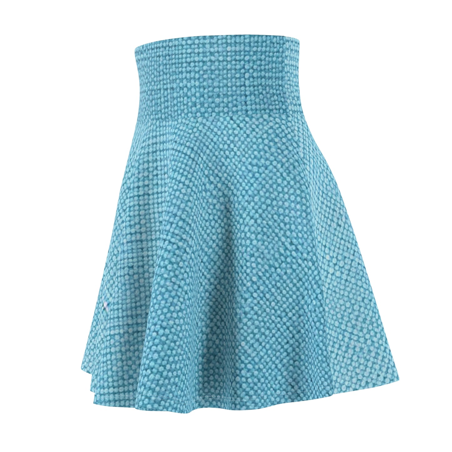 Bright Aqua Teal: Denim-Inspired Refreshing Blue Summer Fabric - Women's Skater Skirt (AOP)