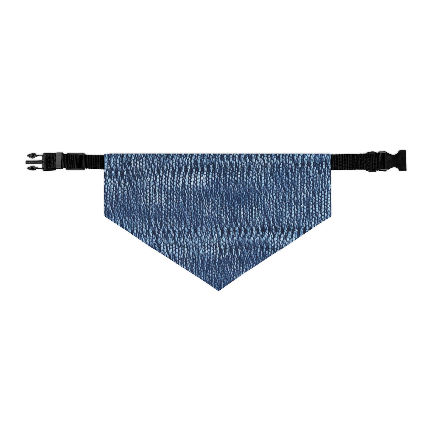 Indigo blue jean Denim Design Pattern Style - Pet Bandana Collar