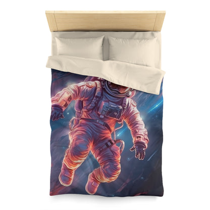 Astronauta en el espacio exterior - Galaxy Starfield Art - Funda nórdica de microfibra 