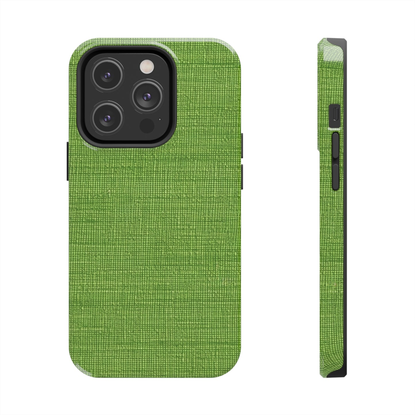 Olive Green Denim-Style: Seamless, Textured Fabric - Tough Phone Cases