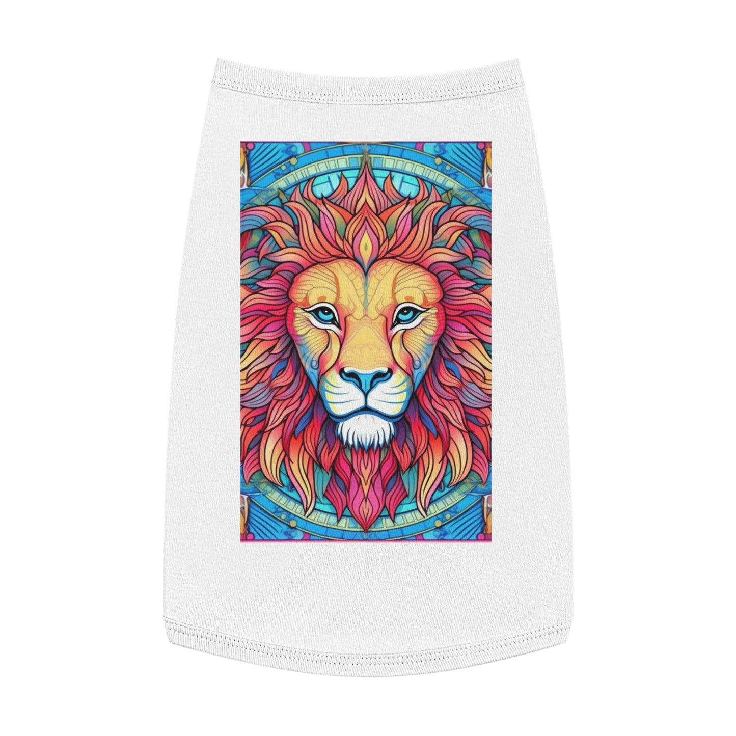 Astrological Leo - Cosmic Zodiac Constellation, Lion Symbol Art - Pet Tank Top