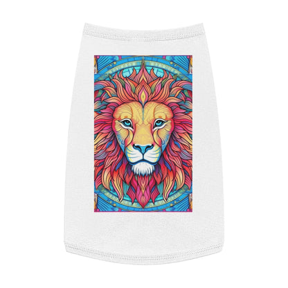 Astrological Leo - Cosmic Zodiac Constellation, Lion Symbol Art - Pet Tank Top