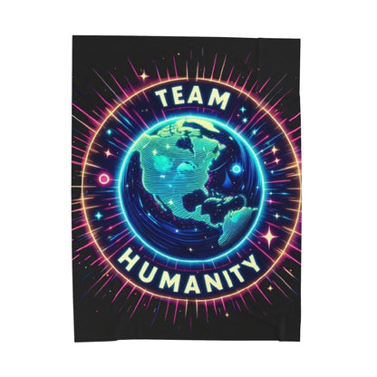 Team Humanity - Manta de felpa de pana