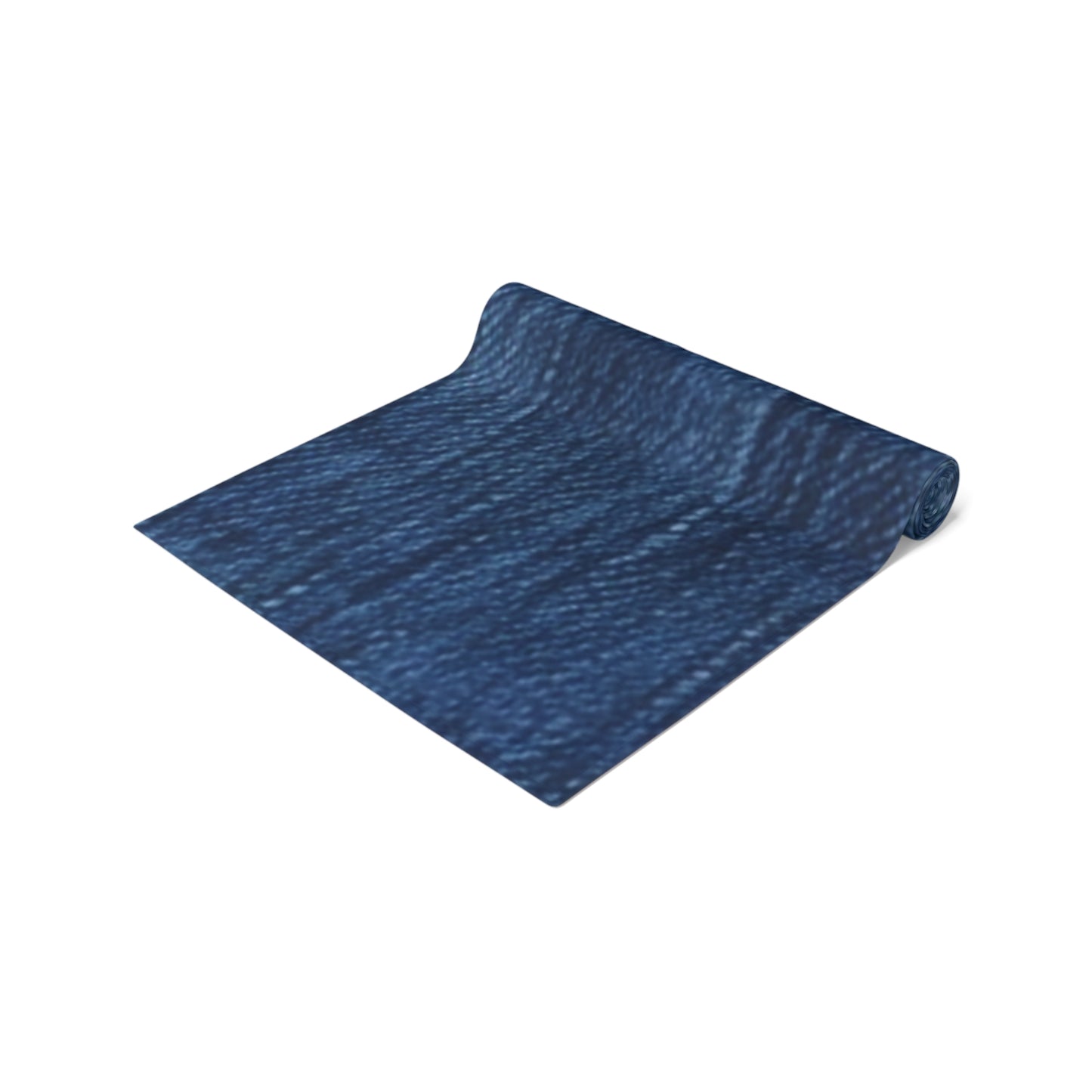 Indigo Splash: Washed Denim Reverie in Deep Blue - Table Runner (Cotton, Poly)