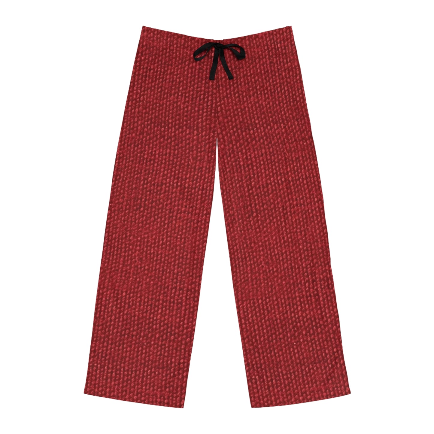 Rojo rubí atrevido: estilo apasionante de tela inspirado en la mezclilla - Pantalones de pijama para hombre (AOP)