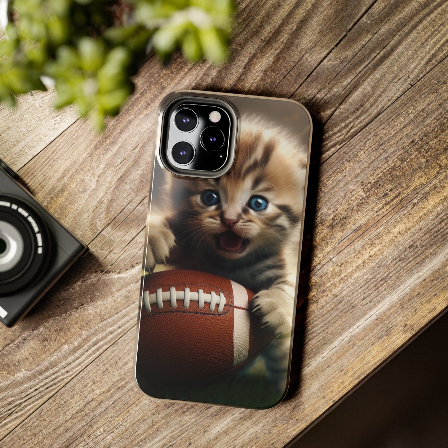 Football Kitten Touchdown: el juego deportivo ganador de Tabby - Estuches resistentes para teléfonos