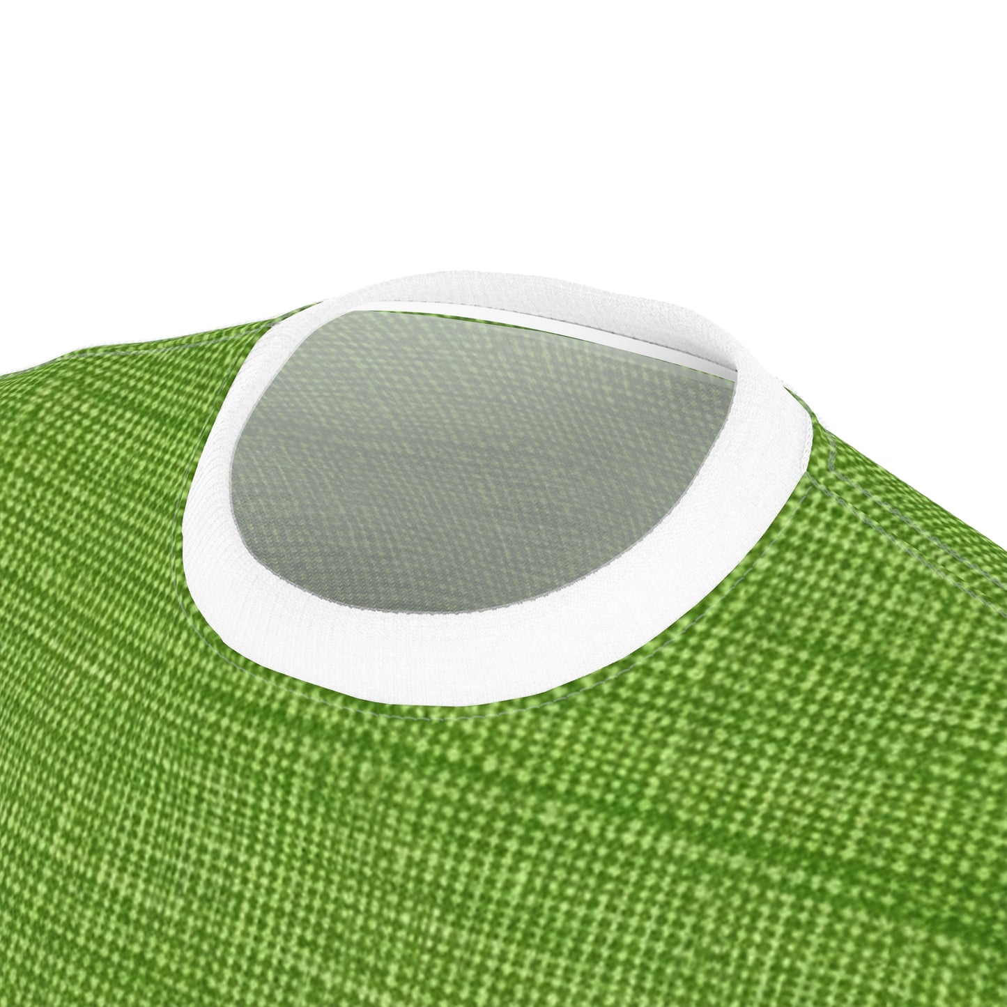 Olive Green Denim-Style: Seamless, Textured Fabric - Unisex Cut & Sew Tee (AOP)