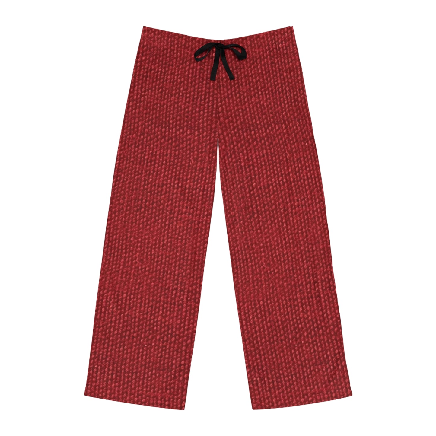 Rojo rubí atrevido: estilo apasionante de tela inspirado en la mezclilla - Pantalones de pijama para hombre (AOP)