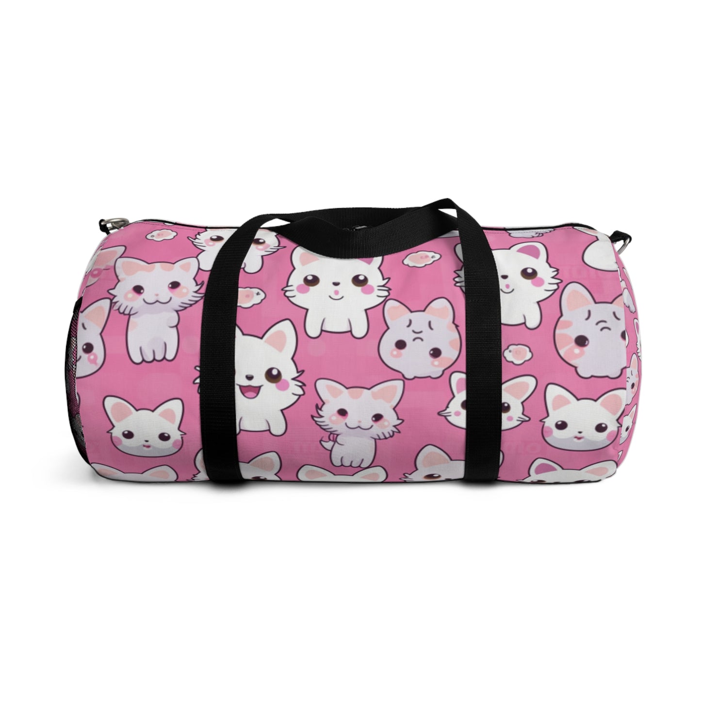 Cartoon Anime Kitten, Cat, Kitty - Cute and Colorful - Duffel Bag