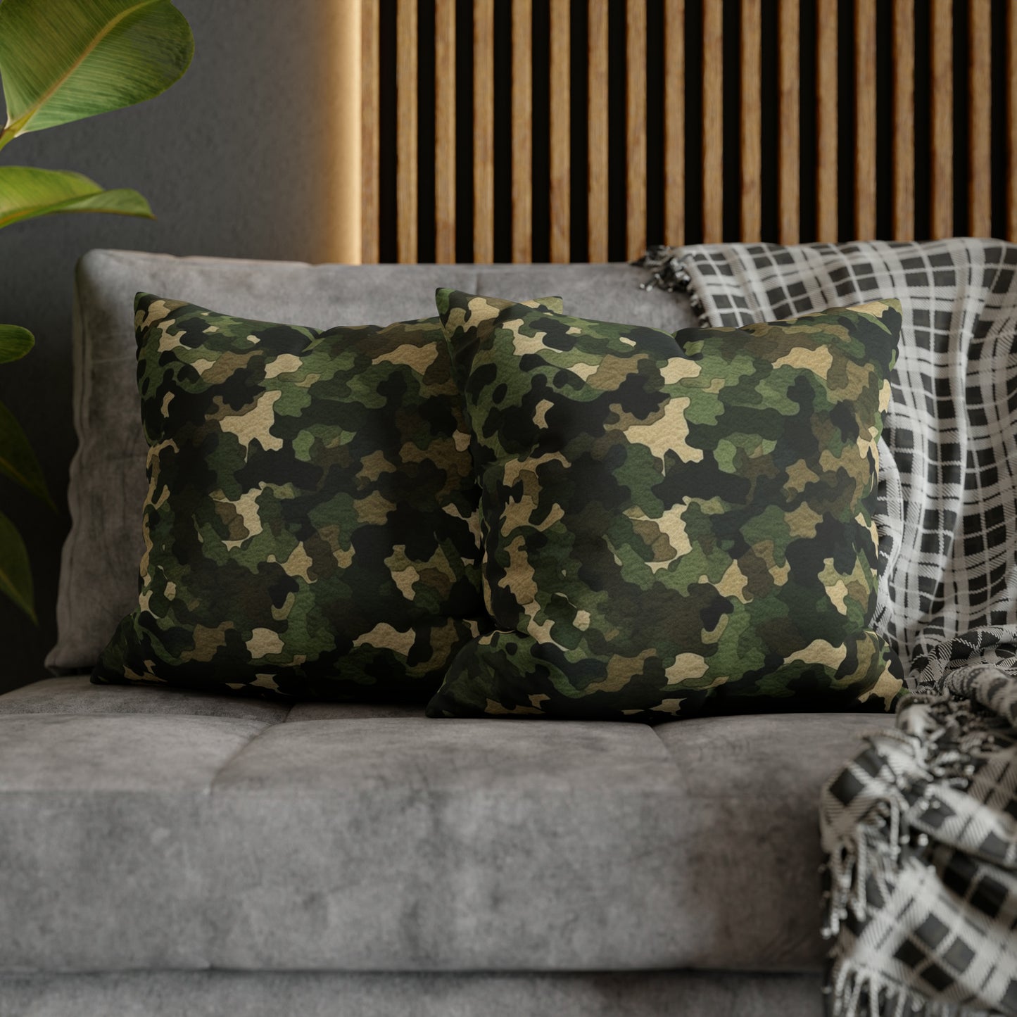 Classic Camo | Camouflage Wrap | Traditional Camo - Spun Polyester Square Pillow Case