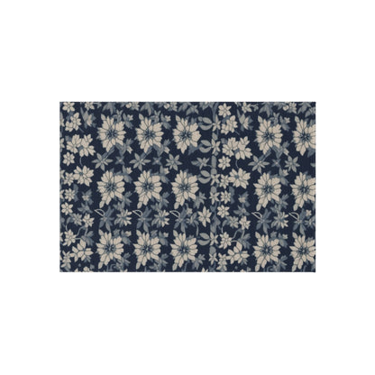 Cassidy-Inspired Floral Indoor/Outdoor Rug - Large, Washable Area Rugs or Door Mat