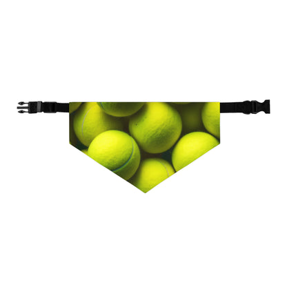 Tennis Ball Sport: Athlete Court Action, Rally & Serve - Dog & Pet Bandana Collar